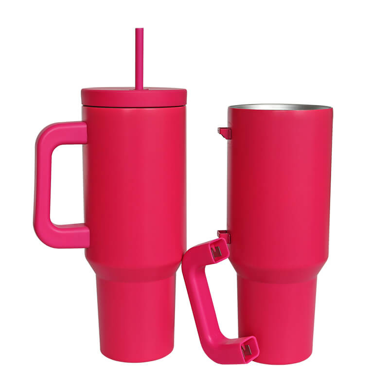 40oz tumbler with Removeable handle