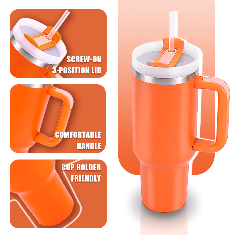 40oz Quencher Tumbler with Handle - Image 2