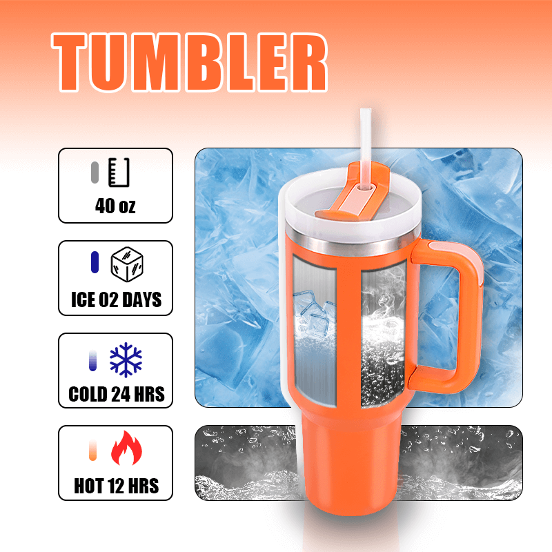 40oz Quencher Tumbler with Handle - Image 5