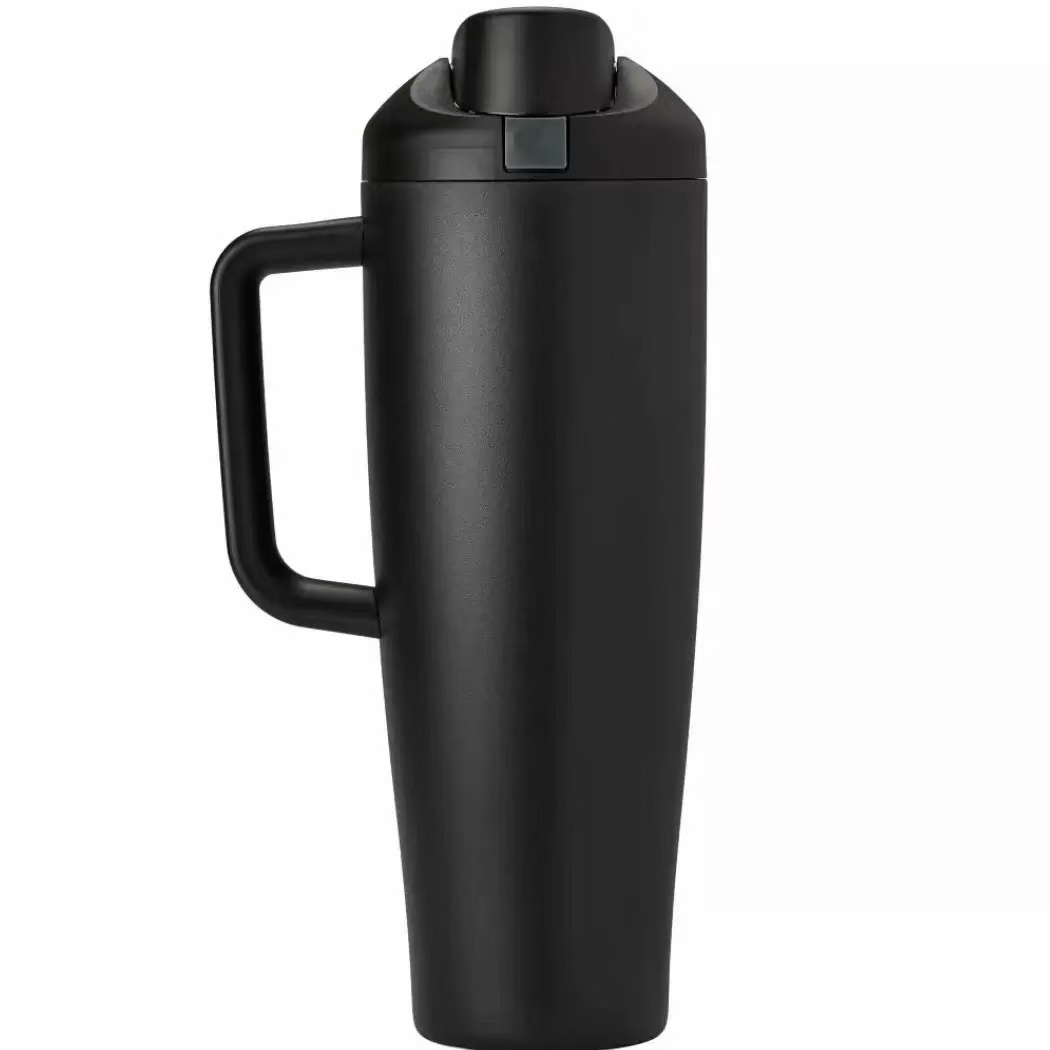40oz Free Sip Tumbler Bottle with Handle - Image 2