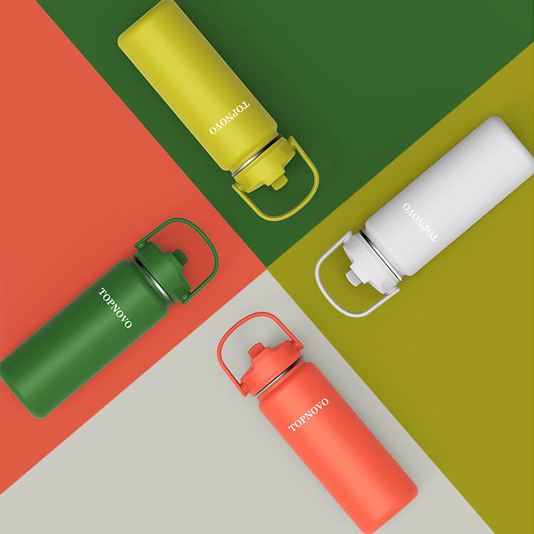 Insulated Water Bottle with Straw Lid - Image 7
