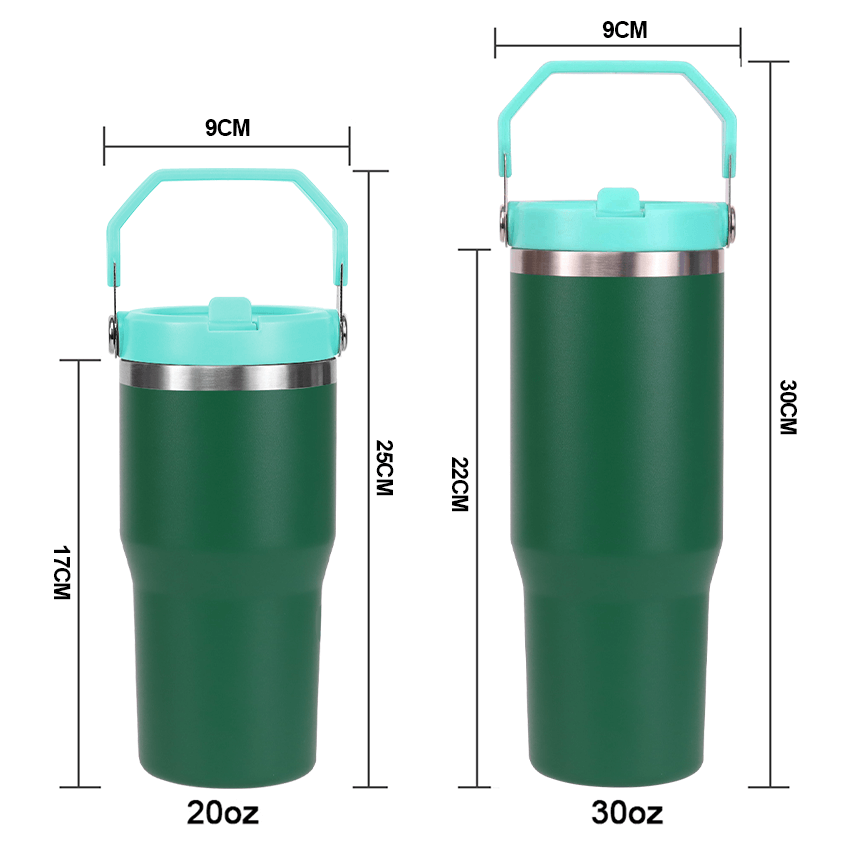 30oz IceFlow Flip Straw Tumbler with Handle - Image 6