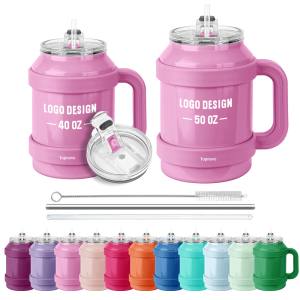 40oz 50oz Vacuum Bottle with Handle – Insulated Tumbler