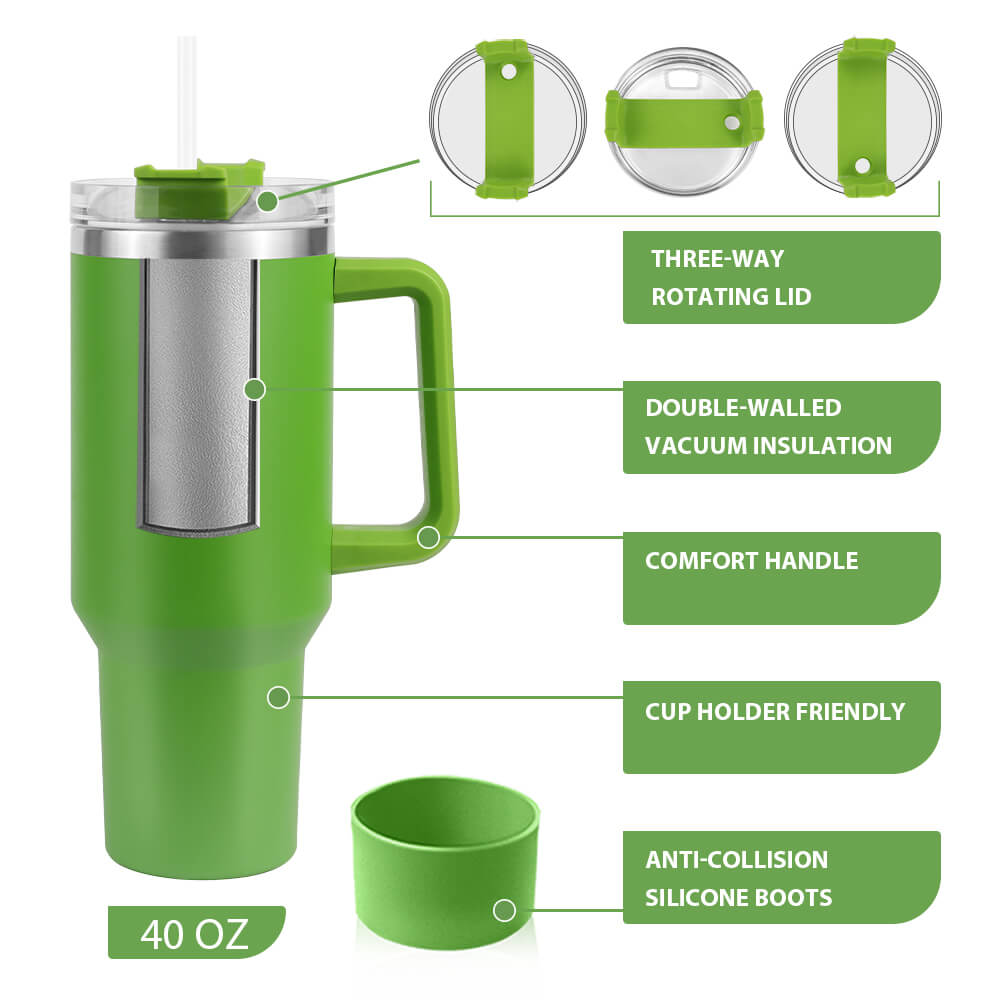 40oz Tumbler with Handle - Image 5