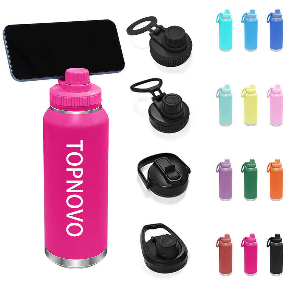 Wide Mouth Water Bottle with Magnetic Lid - Image 2