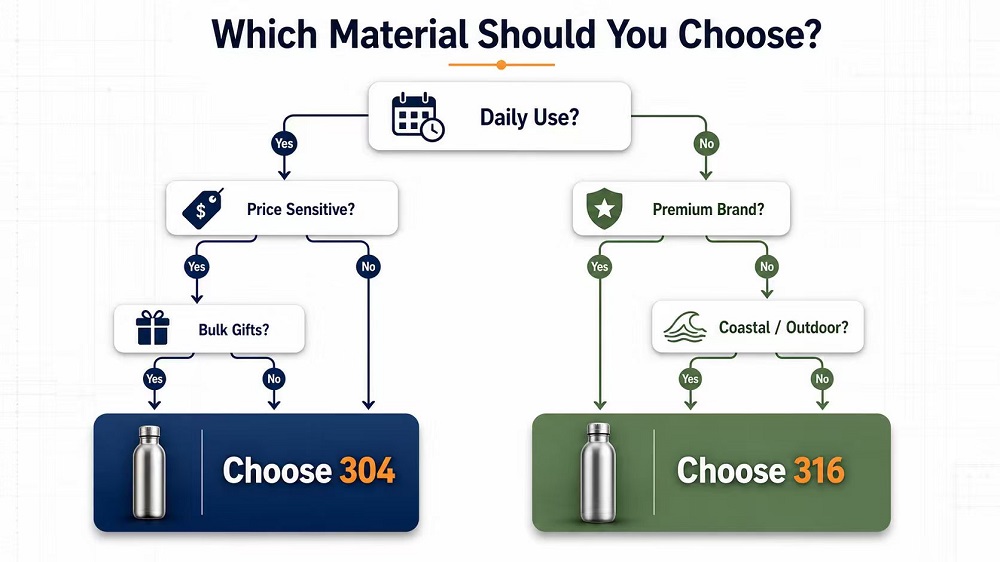 304 vs 316 stainless steel bottles comparison