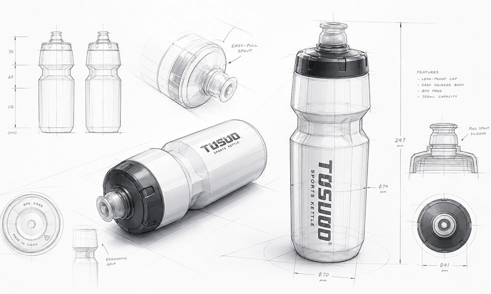 Custom Bike Water Bottles from Your Design