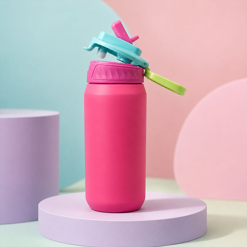 Custom Color Block Stainless Steel Sports Bottle